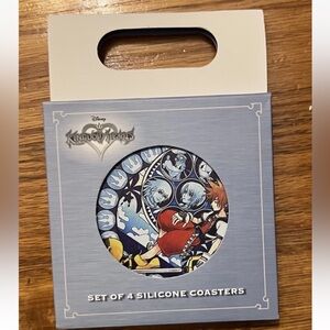 Disney Kingdom Hearts Silicone Silicone Coaster Set
